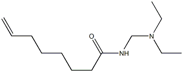 N-[(Diethylamino)methyl]-7-octenamide Struktur