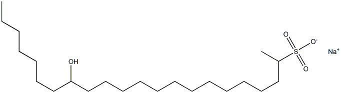 15-Hydroxydocosane-2-sulfonic acid sodium salt Struktur