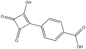 4-(4-Carboxyphenyl)-3-hydroxy-3-cyclobutene-1,2-dione Struktur