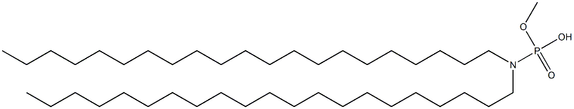 N,N-Dihenicosylamidophosphoric acid hydrogen methyl ester Struktur