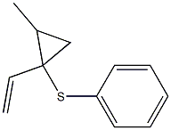 2-Methyl-1-ethenyl-1-(phenylthio)cyclopropane Struktur