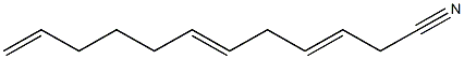 3,6,11-Dodecatrienenitrile Struktur