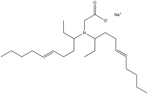 N,N-Di(6-undecen-3-yl)aminoacetic acid sodium salt Struktur