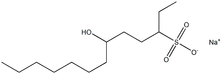 6-Hydroxytridecane-3-sulfonic acid sodium salt Struktur