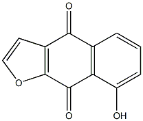 8-Hydroxynaphtho[2,3-b]furan-4,9-dione Struktur