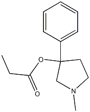 1-Methyl-3-phenylpyrrolidin-3-ol propionate Struktur