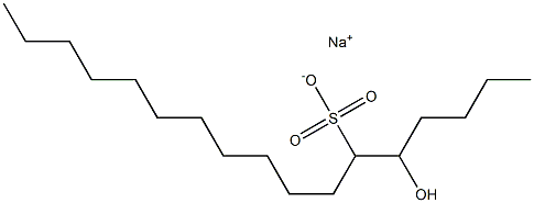 5-Hydroxyheptadecane-6-sulfonic acid sodium salt Struktur