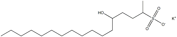 5-Hydroxyheptadecane-2-sulfonic acid potassium salt Struktur