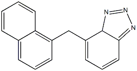 4-[(1-Naphtyl)methyl]-3aH-benzotriazole Struktur