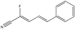 (4E)-5-Phenyl-2-fluoro-2,4-pentadienenitrile Struktur