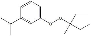 3-Isopropylphenyl 1-methyl-1-ethylpropyl peroxide Struktur