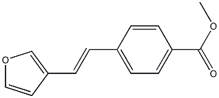 3-(4-(Methoxycarbonyl)styryl)furan Struktur