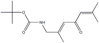 7-[(tert-Butyloxycarbonyl)amino]-2,6-dimethyl-2,5-heptadien-4-one Struktur