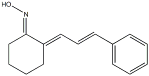 (1E)-2-(3-Phenyl-2-propenylidene)cyclohexanone oxime Struktur