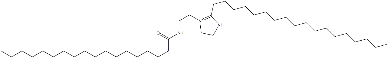 2-Octadecyl-1-[2-(stearoylamino)ethyl]-1-imidazoline-1-ium Struktur