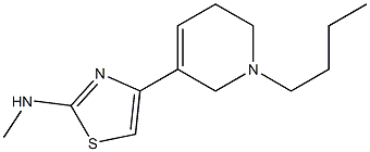 2-(Methylamino)-4-[(1-butyl-1,2,5,6-tetrahydropyridin)-3-yl]thiazole Struktur