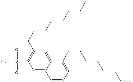 3,5-Dioctyl-2-naphthalenesulfonic acid Struktur