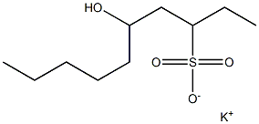 5-Hydroxydecane-3-sulfonic acid potassium salt Struktur