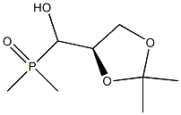 [(R)-(2,2-Dimethyl-1,3-dioxolan-4-yl)(hydroxy)methyl]dimethylphosphine oxide Struktur