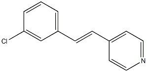 4-(3-Chlorostyryl)pyridine Struktur