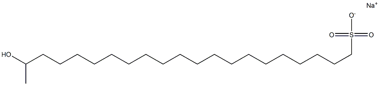 20-Hydroxyhenicosane-1-sulfonic acid sodium salt Struktur