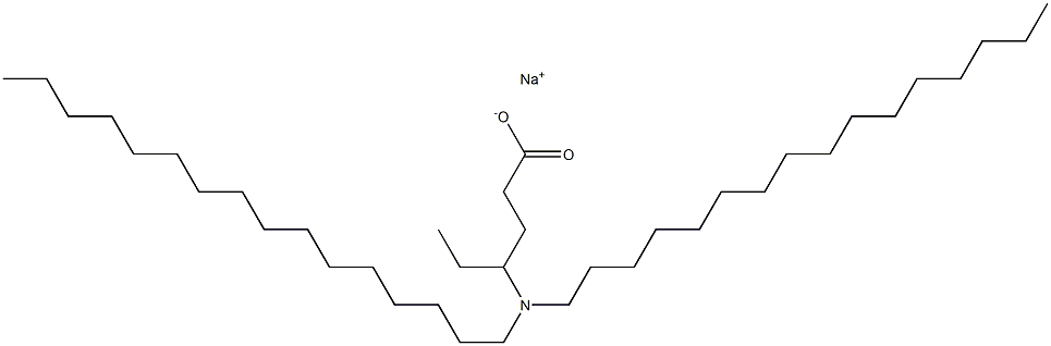 4-(Dihexadecylamino)hexanoic acid sodium salt Struktur