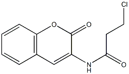 N-(Coumarin-3-yl)-3-chloropropanamide Struktur