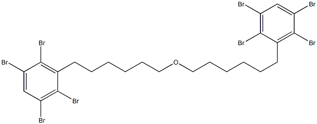 2,3,5,6-Tetrabromophenylhexyl ether Struktur