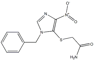 2-[(1-Benzyl-4-nitro-1H-imidazol-5-yl)thio]acetamide Struktur