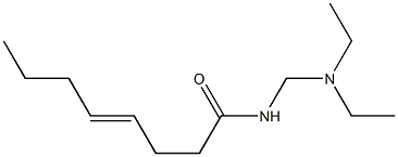 N-[(Diethylamino)methyl]-4-octenamide Struktur