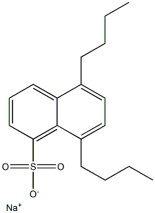 5,8-Dibutyl-1-naphthalenesulfonic acid sodium salt Struktur