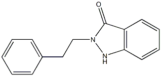 2-(2-Phenylethyl)-1H-indazol-3(2H)-one Struktur