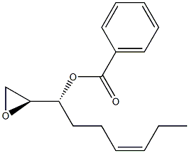 (2S,3R,6Z)-1,2-Epoxy-3-(benzoyloxy)-6-nonene Struktur