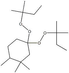 3,3,4-Trimethyl-1,1-bis(tert-pentylperoxy)cyclohexane Struktur