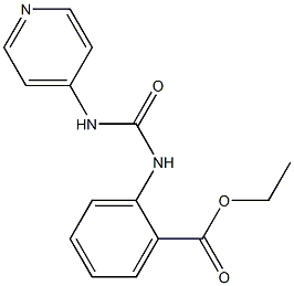 1-[(2-(Ethoxycarbonyl)phenyl)]-3-(pyridin-4-yl)urea Struktur