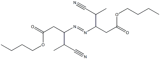 3,3'-Azobis(4-cyanovaleric acid)dibutyl ester Struktur