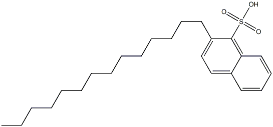 2-Tetradecyl-1-naphthalenesulfonic acid Struktur