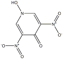 1-Hydroxy-3,5-dinitropyridin-4(1H)-one Struktur