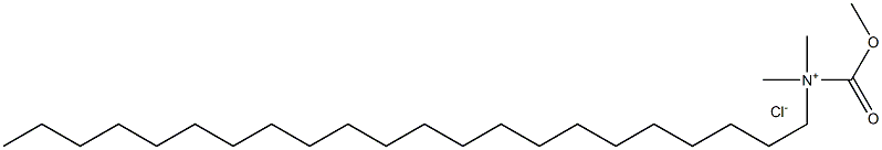 N-Methoxycarbonyl-N,N-dimethyldocosylammonium chloride Struktur