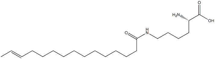 N6-(13-Pentadecenoyl)lysine Struktur