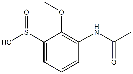 3-(Acetylamino)-2-methoxybenzenesulfinic acid Struktur