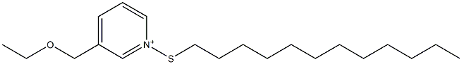 3-(Ethoxymethyl)-1-(dodecylthio)pyridinium Struktur