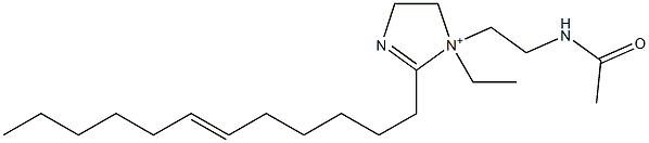 1-[2-(Acetylamino)ethyl]-2-(6-dodecenyl)-1-ethyl-2-imidazoline-1-ium Struktur