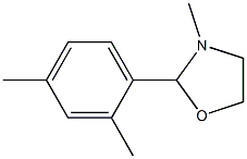 3-Methyl-2-(2,4-xylyl)oxazolidine Struktur