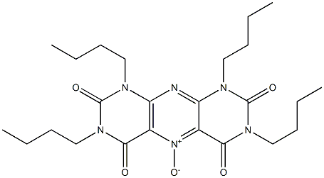 1,2,3,4,6,7,8,9-Octahydro-1,3,7,9-tetrabutyl-2,4,6,8-tetraoxopyrimido[5,4-g]pteridine 5-oxide Struktur