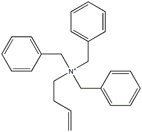 (3-Butenyl)tribenzylaminium Struktur