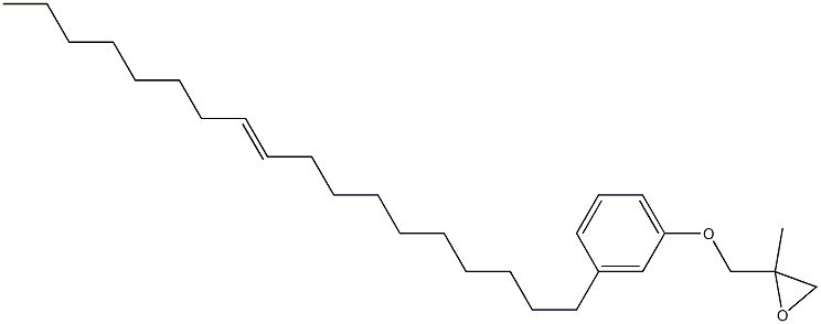 3-(10-Octadecenyl)phenyl 2-methylglycidyl ether Struktur