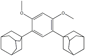 1-[2,4-Dimethoxy-5-(adamantan-1-yl)phenyl]adamantane Struktur