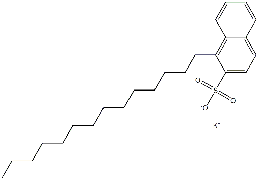 1-Tetradecyl-2-naphthalenesulfonic acid potassium salt Struktur