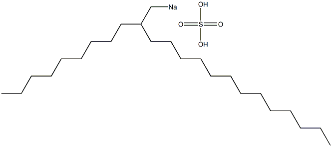 Sulfuric acid 2-nonylpentadecyl=sodium salt Struktur